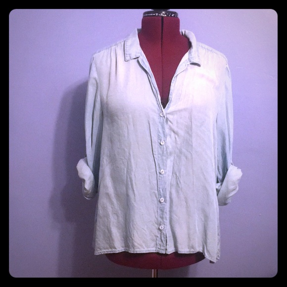 Cloth & stone lightweight denim shirt - Picture 1 of 5